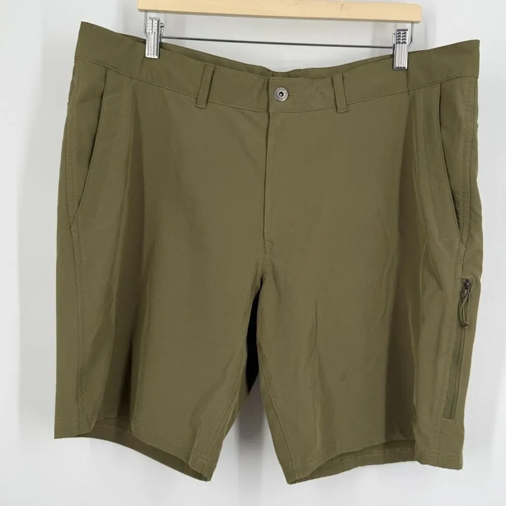 The North Face Olive Green Rolling Sun Flash Dry Packable Hiking Shorts Size 40